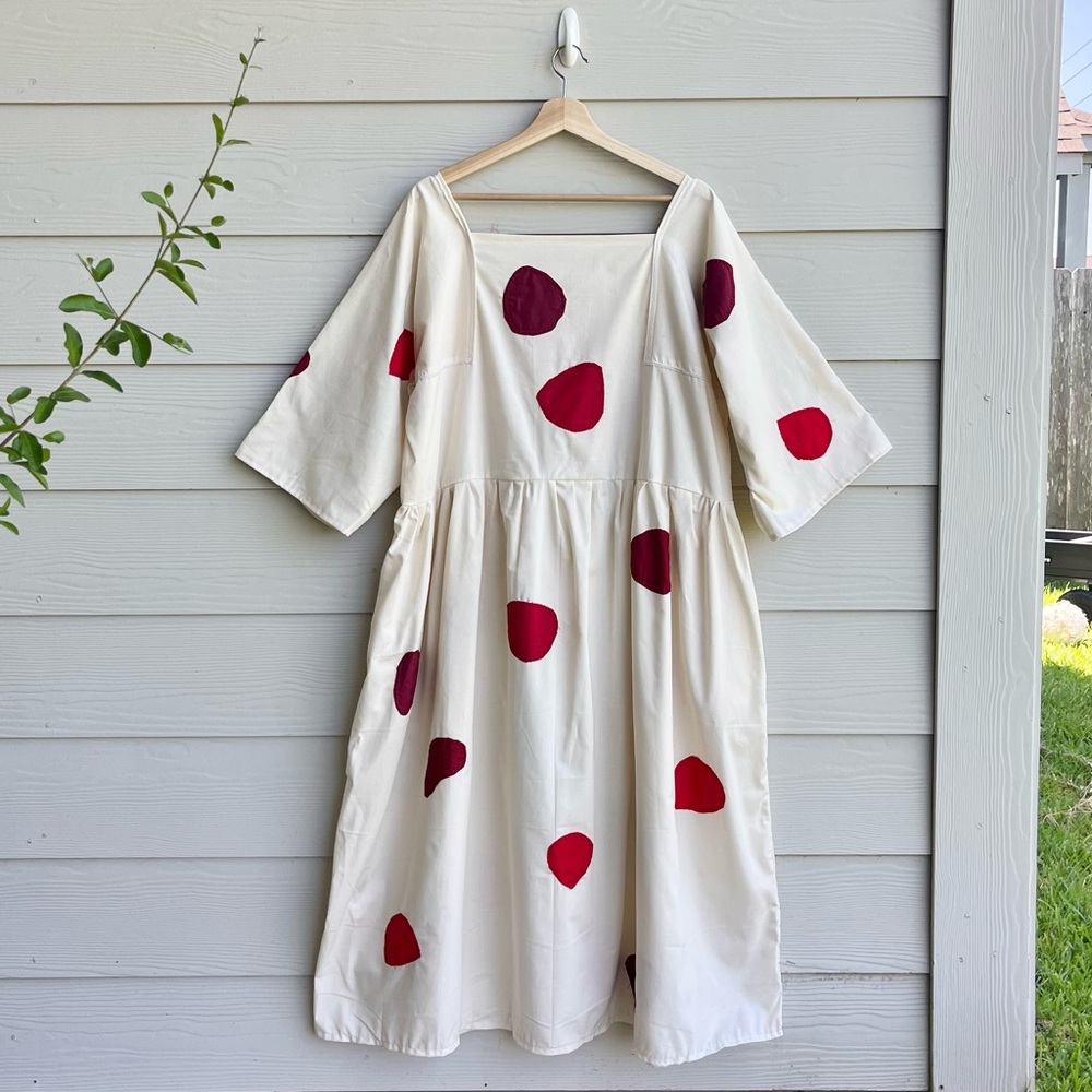 Handmade Aphrodite Rose Petal Appliqué Dress SKU 07296 - Picture 3 of 12